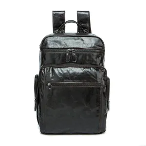 Rossie Viren  Vintage Leather Large Volume  Backpack,Rucksack,Knapsack For Men