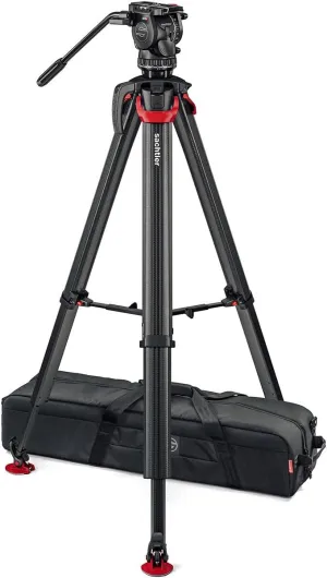 Sachtler aktiv8 Sideload Fluid Head System with Flowtech75 Tripod & Mid-Level Spreader