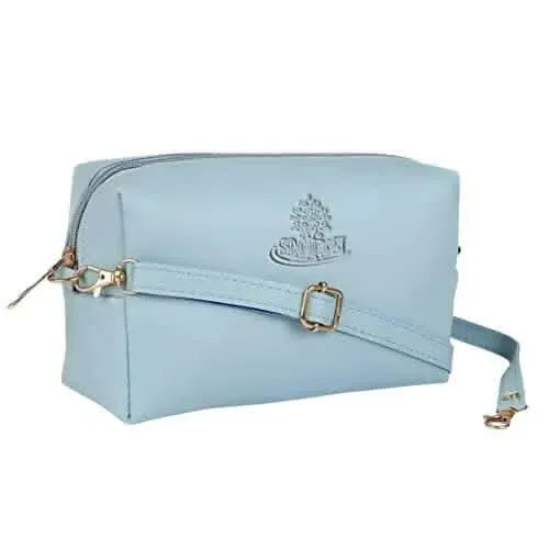 Sagiron Cosmetic Bag to Keep Very-Very Essential Things for Women/Girl (Sky Blue)