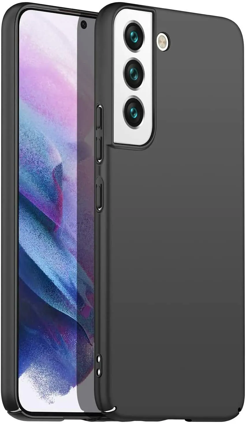 Samsung Galaxy S23 Case, Slim Thin Hard Back Phone Cover - Matte Black