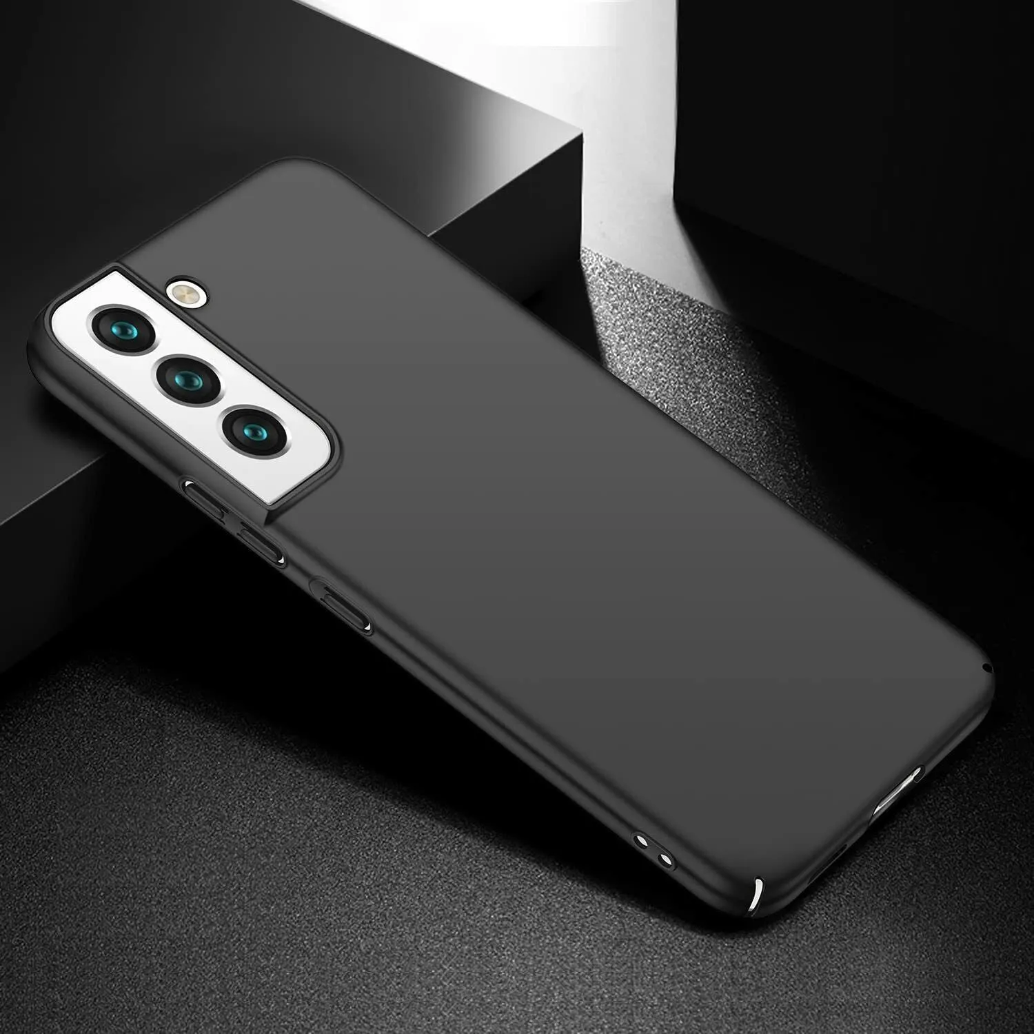 Samsung Galaxy S23 Case, Slim Thin Hard Back Phone Cover - Matte Black