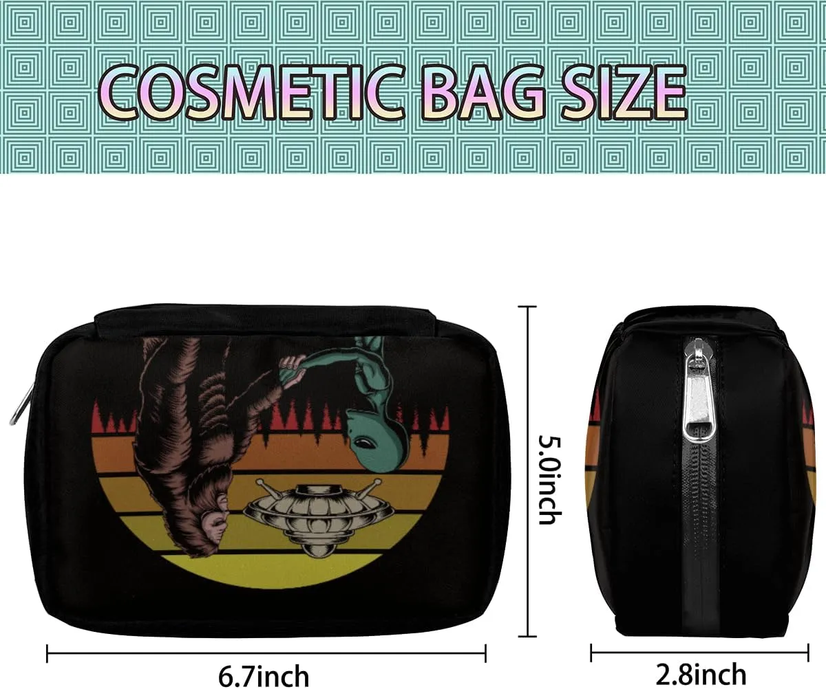 Sasquatch Cool Travel Toiletry Bag for Boys Men, Bigfoot Waterproof Small Dopp Kit for Women, Shaving Bag with Large Capacity for Travel,Sports Shower