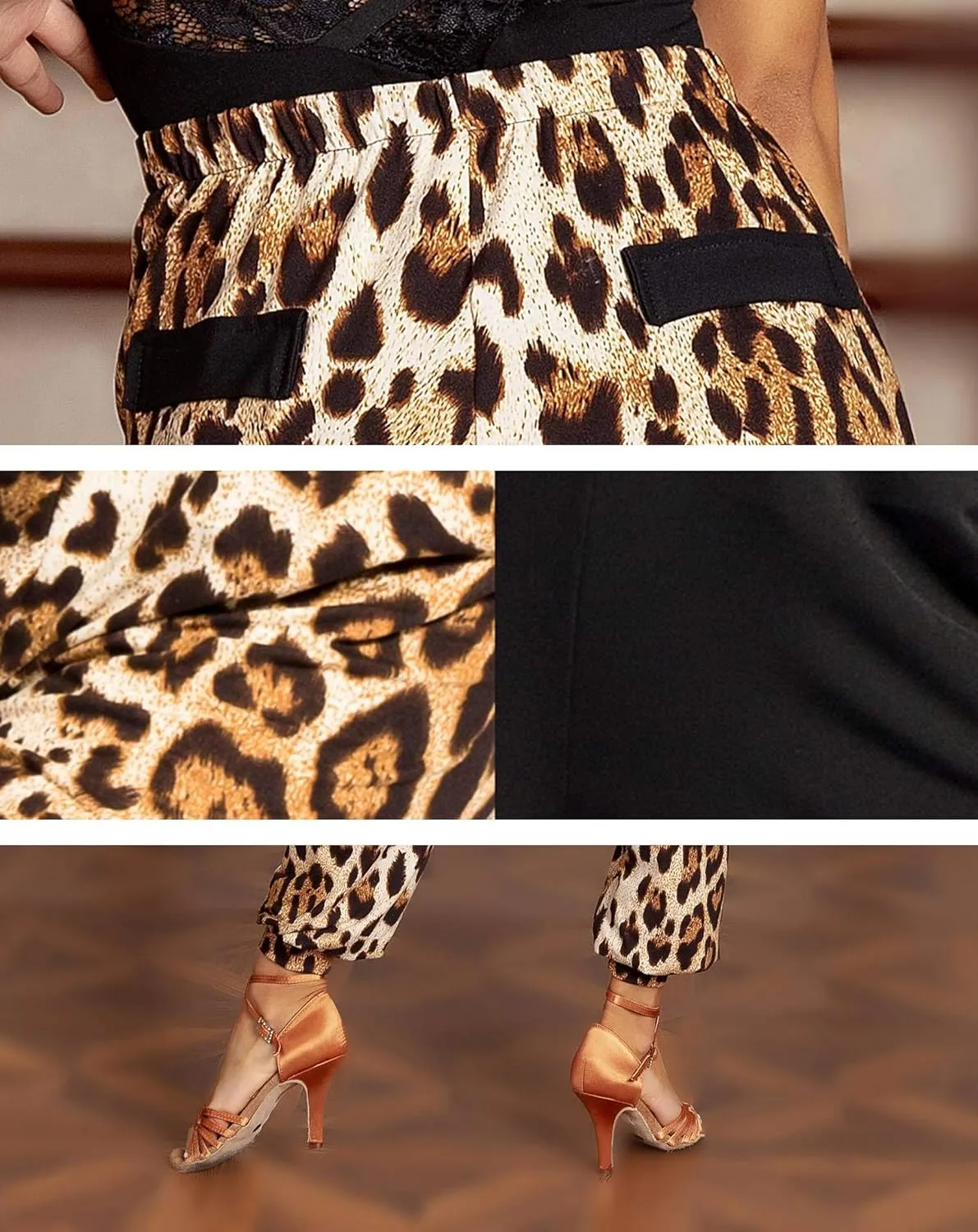 SCGGINTTANZ G4034 Latin Modern Ballroom Dance Professional tightened Cuff Design Pants/Trousers