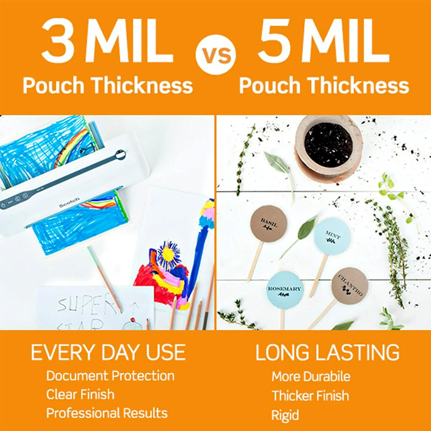 Scotch Thermal Laminating Pouches, Legal Size 11 x 17 Inches, 50 Pack Laminating Sheets, 3 Mil, Education Supplies & Craft Supplies, for Use with Thermal Laminators