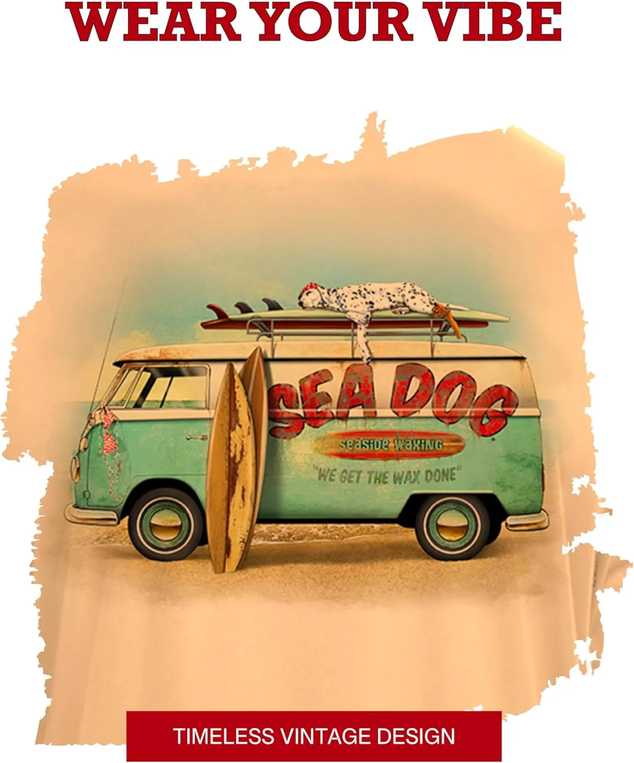 SEA DOG Wax Van UPF50 UV Sun Protection Long Sleeve Shirt 100% Microfiber Polyester - Designed & Printed in USA