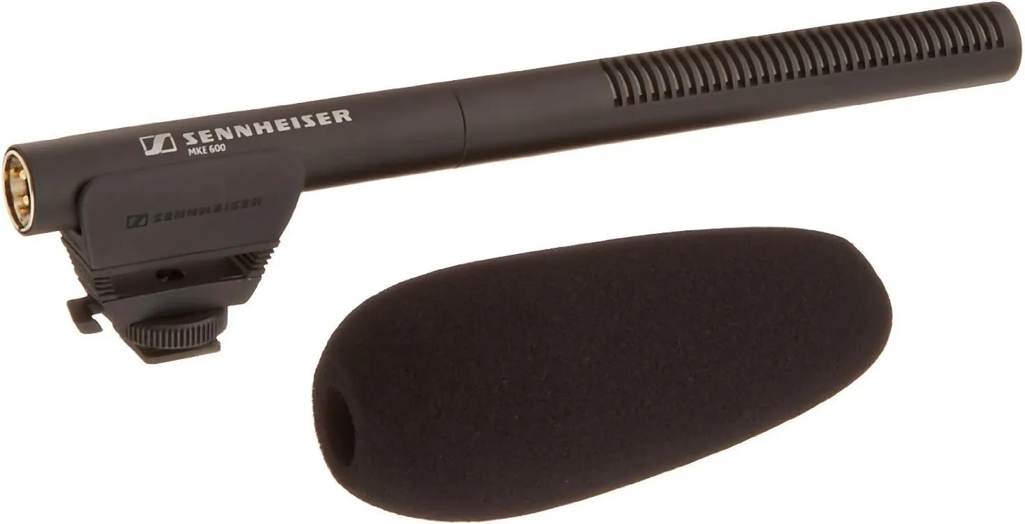 SENNHEISER Professional Shotgun Microphone with XLR-3 to 3.5mm Connector for Video Camera/Camcorder, Black (505453)