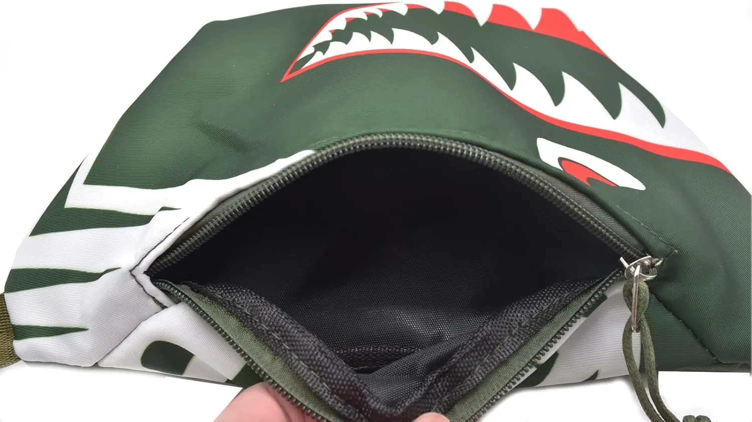 Shark Kids Waist Fanny Pack for Toddler Girls Boys Small Crossbody Purse Waist Pouch Belt Bag for Running Hiking Cycling