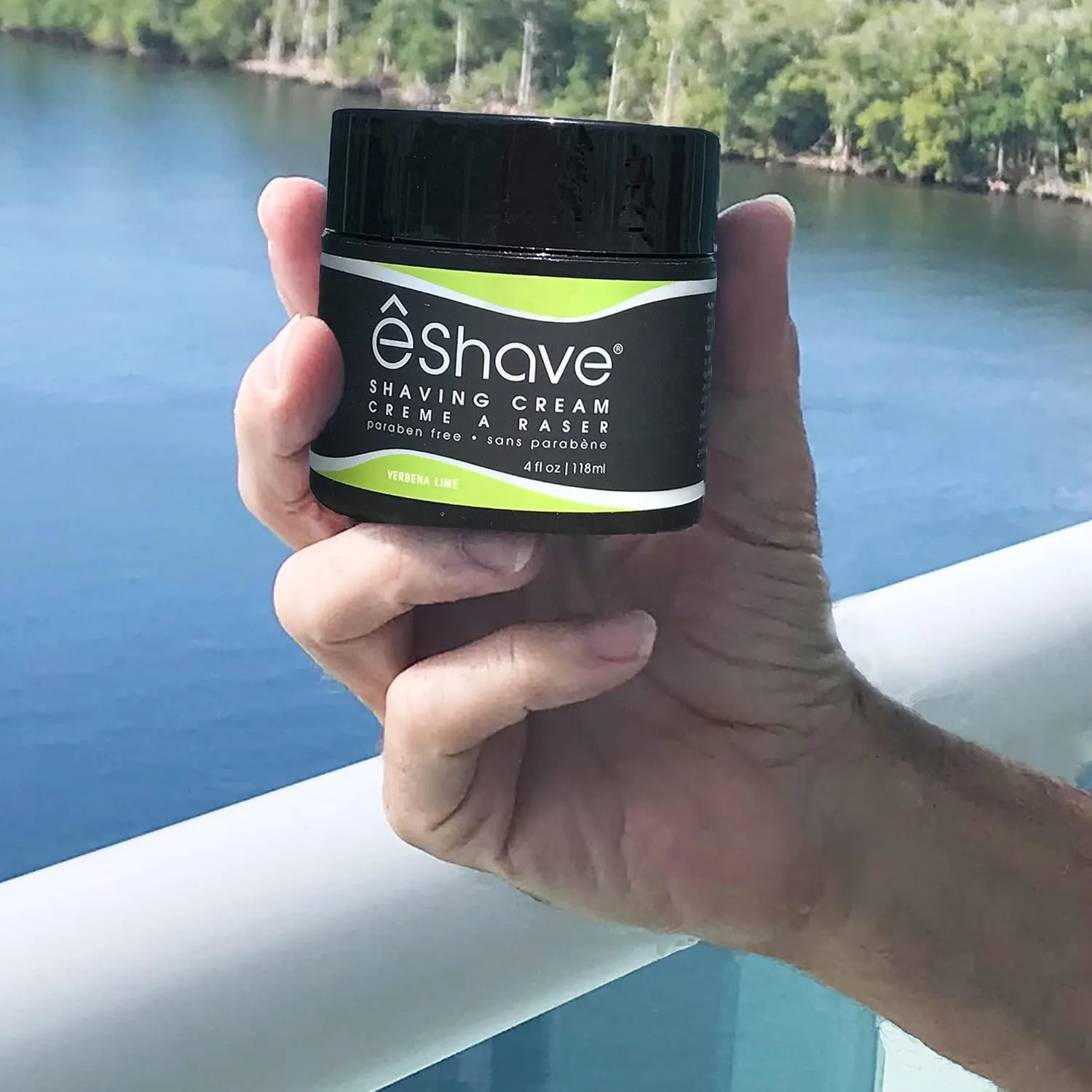 Shaving Cream for Men, Verbena Lime, prevents shaving irritation and razor burn, generates a rich lather for a soft, silky, Smoothest Shave