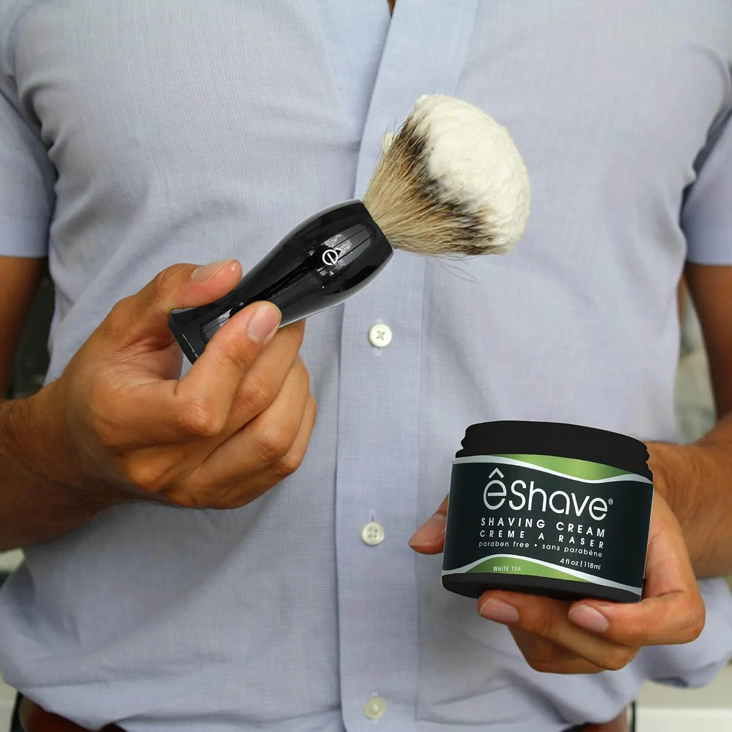 Shaving Cream for Men, White Tea, prevents shaving irritation and razor burn, generates a rich lather for a soft, silky, Smoothest Shave