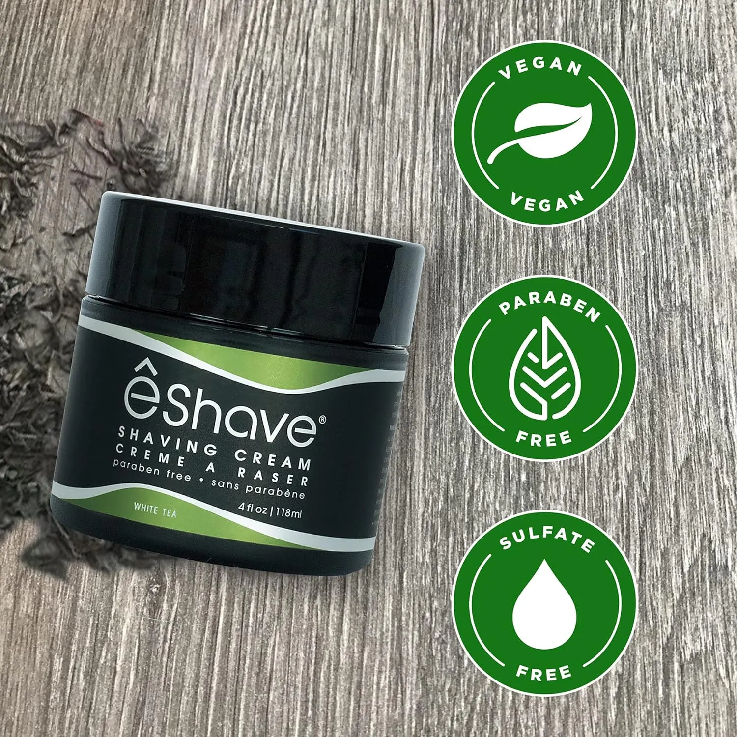 Shaving Cream for Men, White Tea, prevents shaving irritation and razor burn, generates a rich lather for a soft, silky, Smoothest Shave