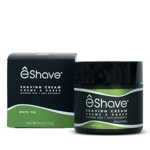 Shaving Cream for Men, White Tea, prevents shaving irritation and razor burn, generates a rich lather for a soft, silky, Smoothest Shave