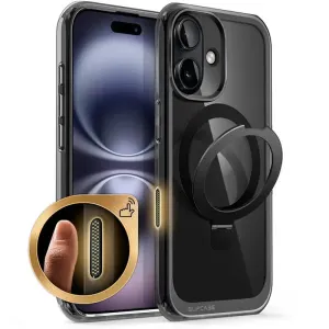 Shockproof Magnetic Case for iPhone 16 – Camera Button & Kickstand