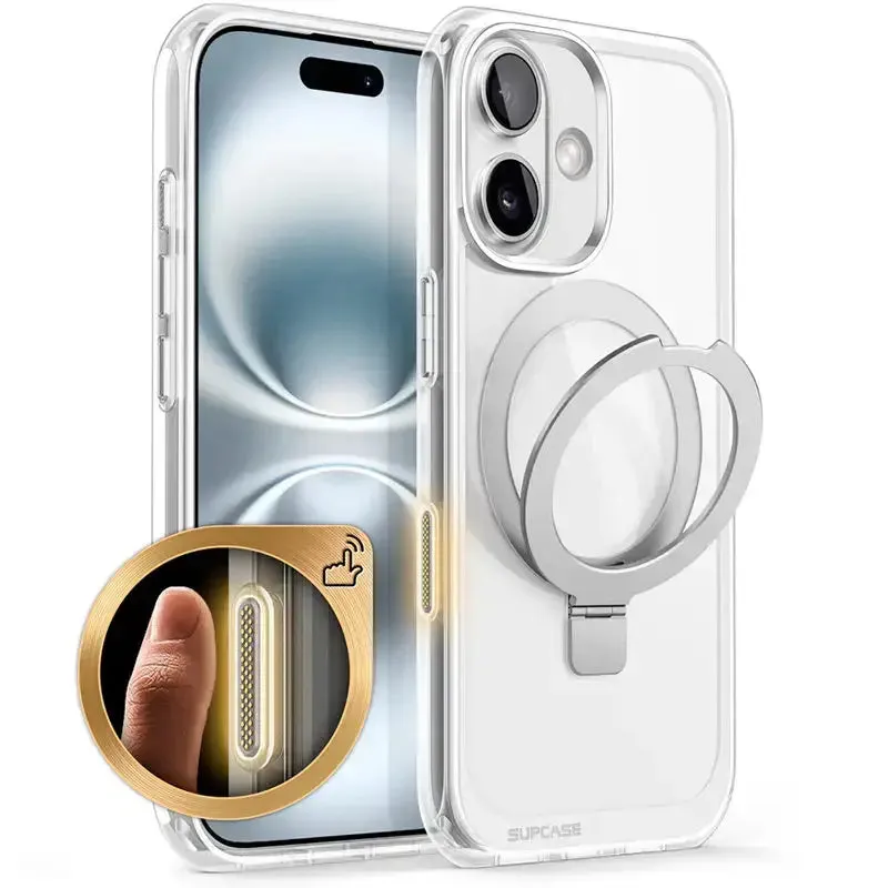 Shockproof Magnetic Case for iPhone 16 – Camera Button & Kickstand