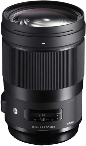 Sigma 40mm f/1.4 DG HSM Art Lens for Canon EF (332954) - (Renewed)