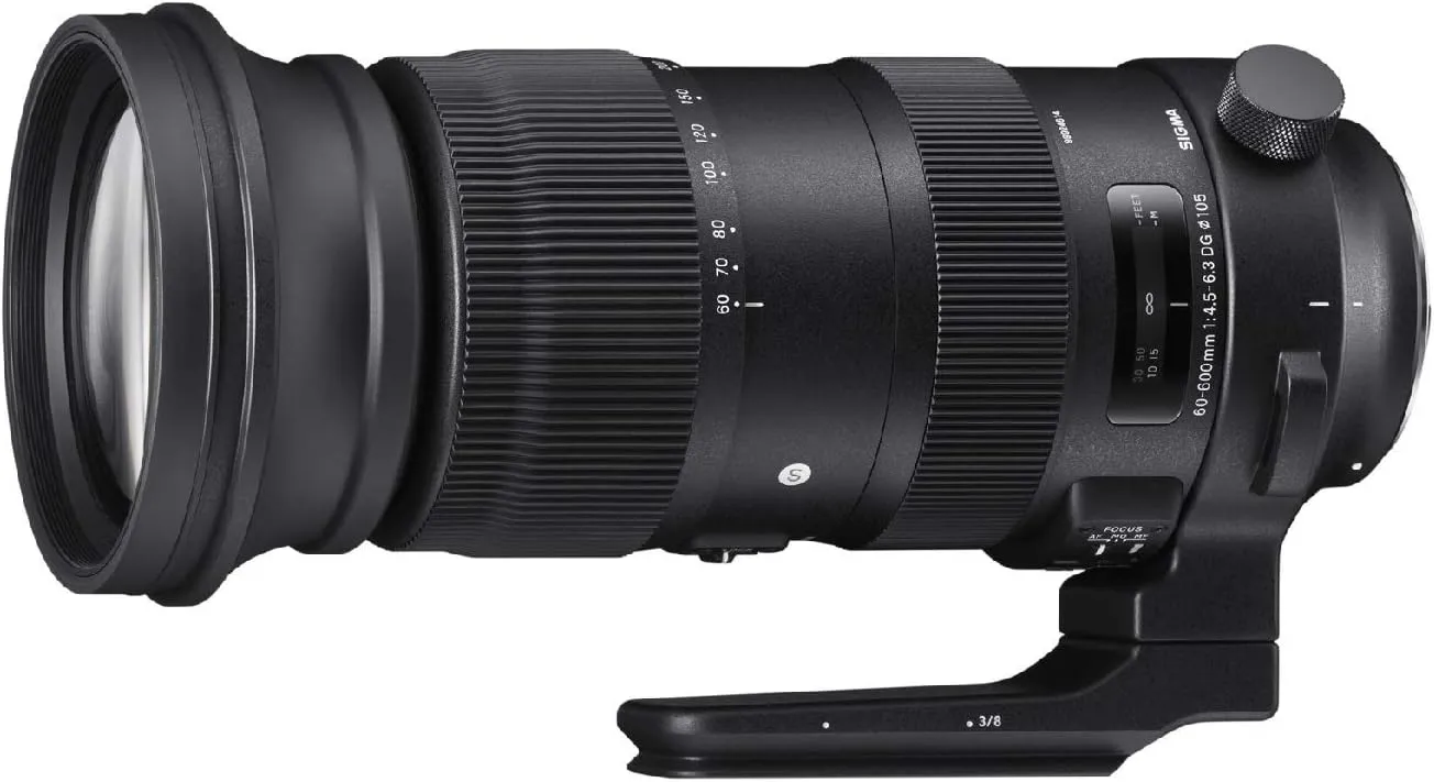Sigma 60-600mm f/22-32 Fixed Zoom F4.5-6.3 DG OS HSM Camera Lenses, Black (730955), Nikon F