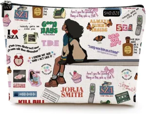Singer Album Makeup Bag Music Merch for Women Concert Fans Lyric Merchandise Zipper Pouch Music Lover Gifts for Women Girls Friends Christmas Birthday Gift Ideas