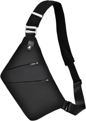 Slim Carry, The Slim Carry Sling Bag, Anti Theft Crossbody Bag, Carry Slim Carry Travel Safe Crossbody Bag (Black)