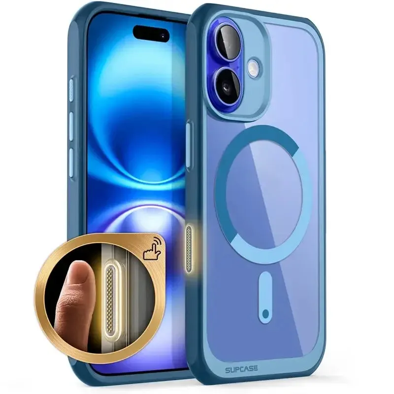 Slim MagSafe Case for iPhone 16 – Clear Shockproof Design