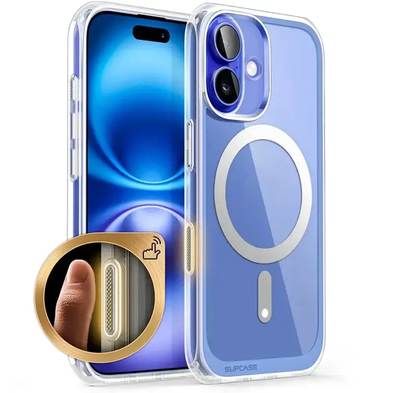 Slim MagSafe Case for iPhone 16 – Clear Shockproof Design