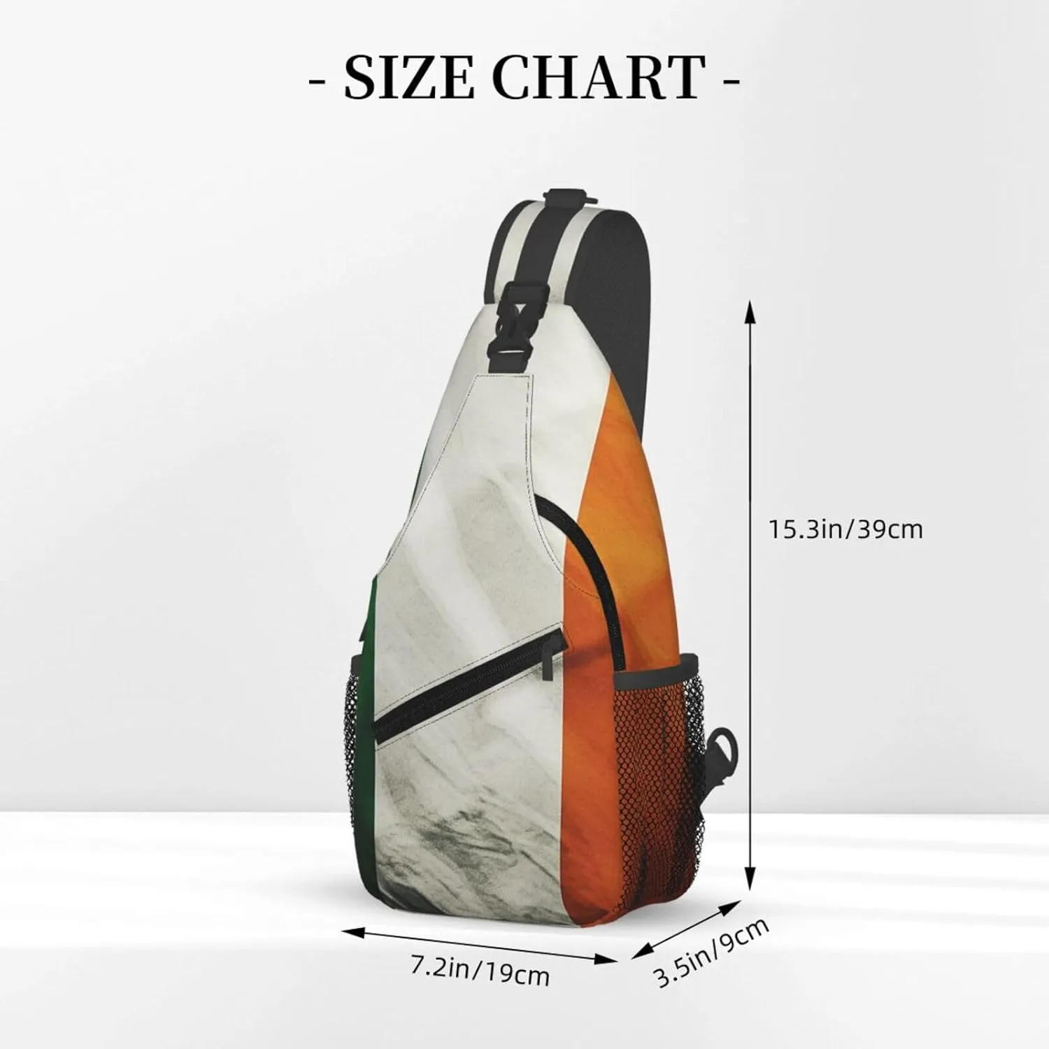 Sling Bag for Men Women Crossbody Backpack Irish Flag1 Crossbody Bag Chest Bag for Travel Sport