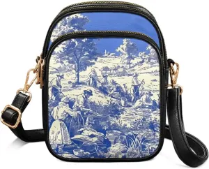 Small Crossbody Bags for Women, Daisy Sunflowers Cross Over Purse PU Leather Shoulder Handbags for Travel, Work