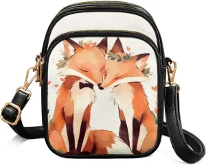 Small Crossbody Bags PU Leather Shoulder Handbags for Women, Travel Wallet Zipper Phone Pouch with Shoulder Strap