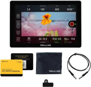 SmallHD Indie 7 On-Camera Monitor with 7-Inch LCD Touchscreen, Daylight Visibility, 3G-SDI/HDMI and Camera Control Capability (RED® RCP2™ Kit)