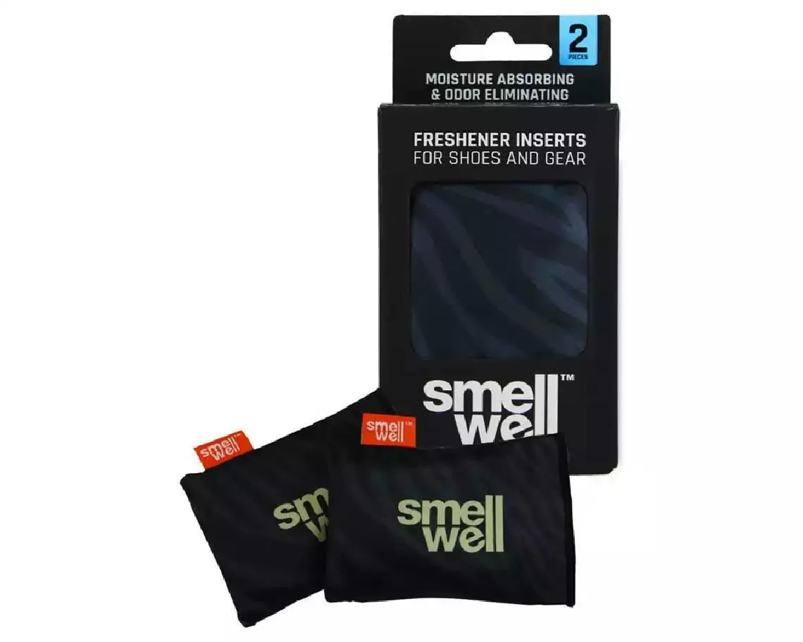 SmellWell Deodorizer, Natural Charcoal Purifying Bag for Shoes & Gym Gear (pair)
