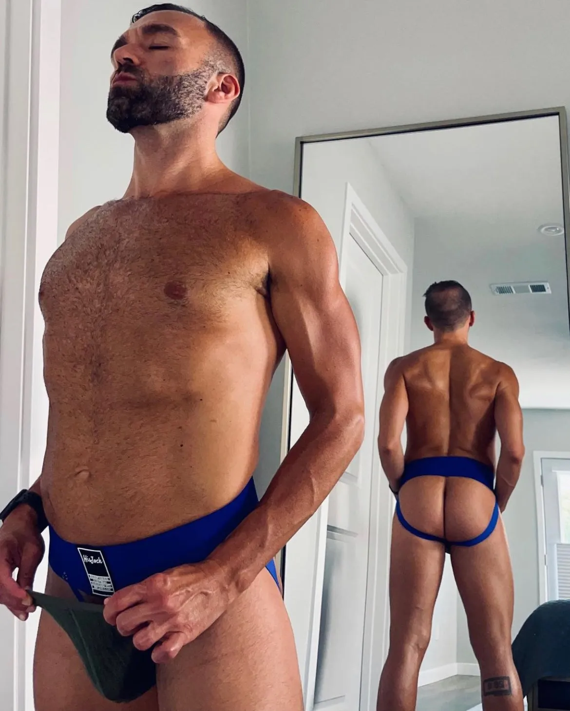 Snap Jockstrap - Blue
