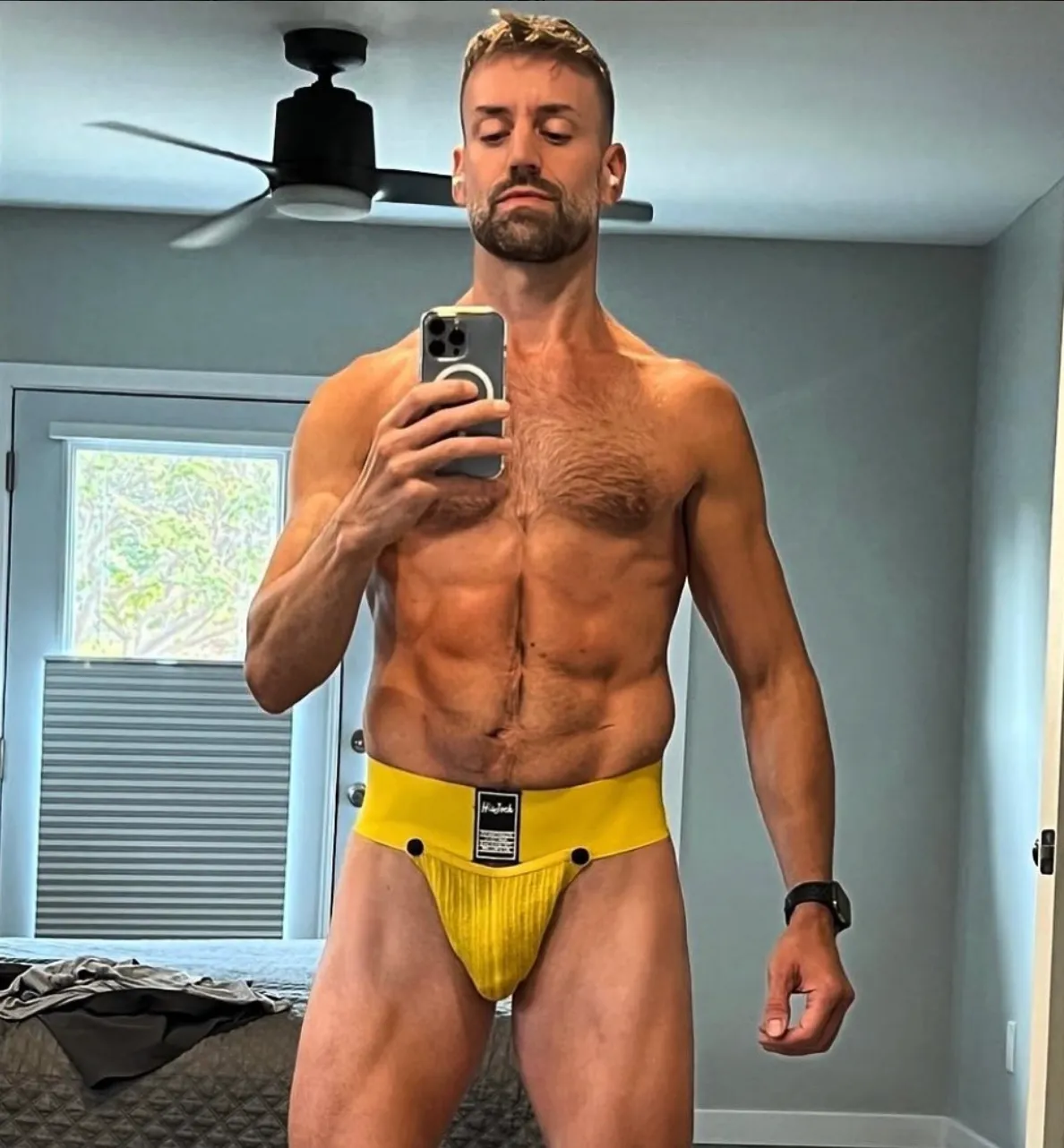 Snap Jockstrap - Yellow