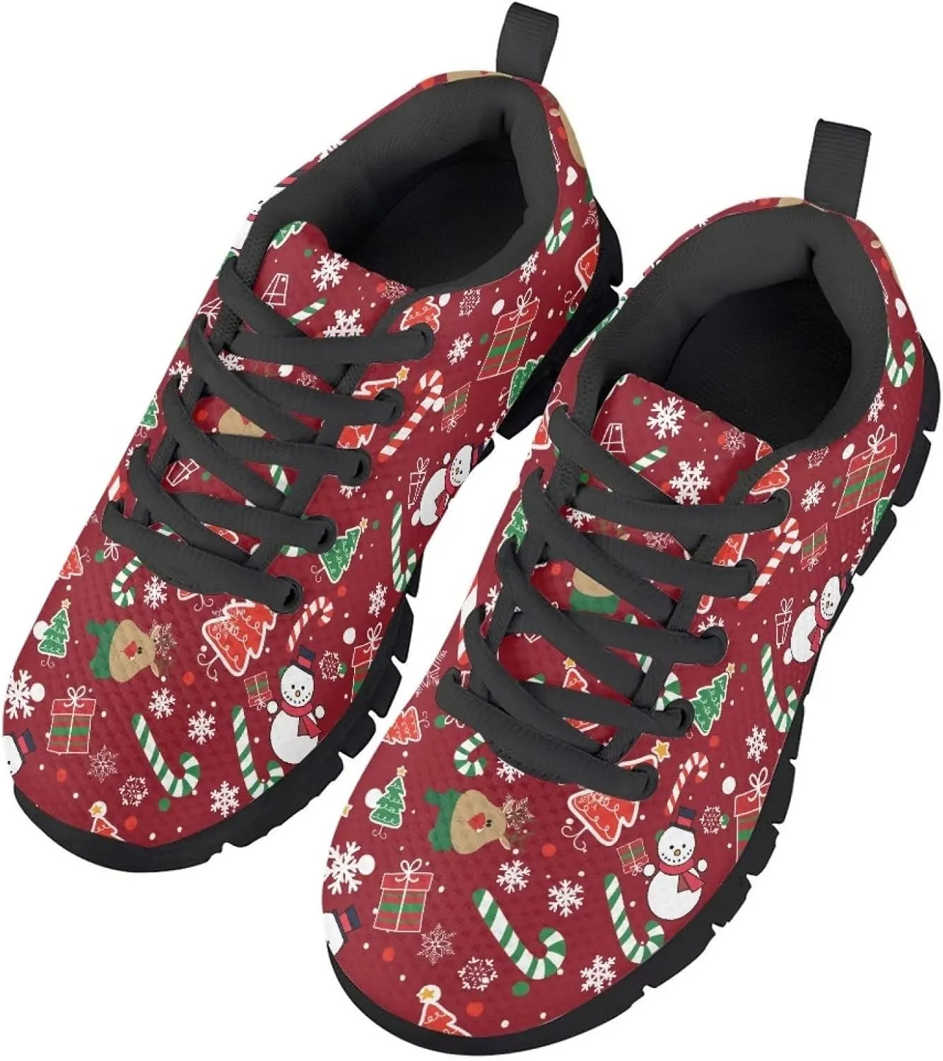 Sneakers Lace-up Lightweight Sport Shoes Casual Running Hiking Shoes for Boys Girls