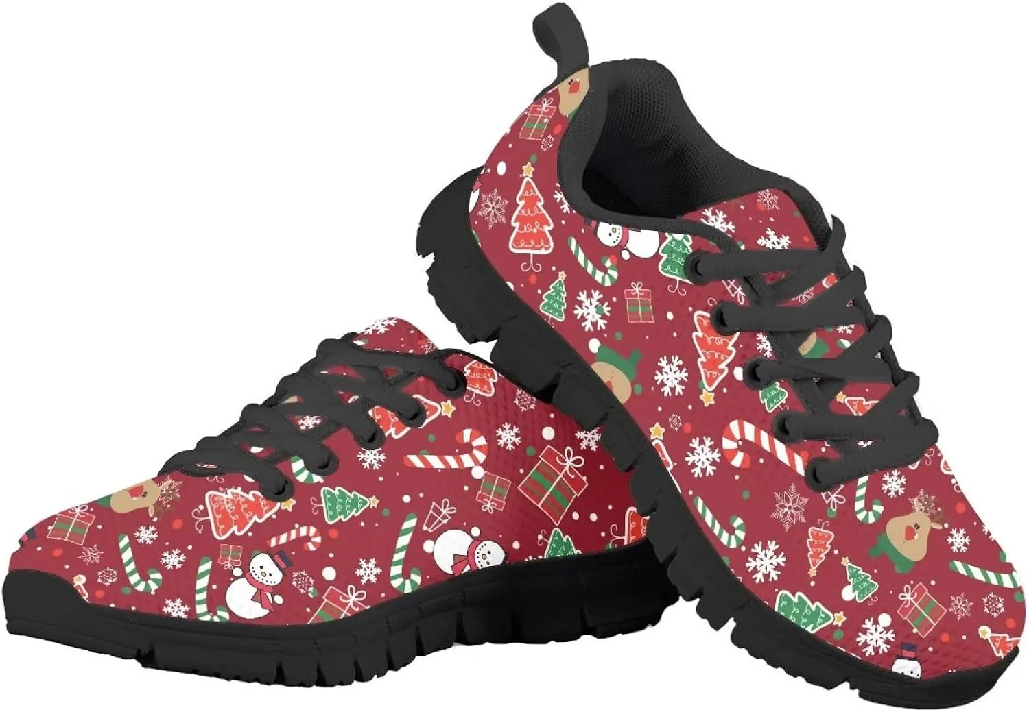 Sneakers Lace-up Lightweight Sport Shoes Casual Running Hiking Shoes for Boys Girls