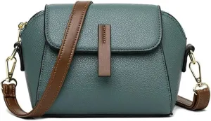 Solid Color Women's Small Handbag Shoulder Messenger Bag Ladies pu Leather Shell Crossbody Bag