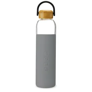 Soma Eco Bamboo Glass Water Bottle Grey 740ml BPA Free