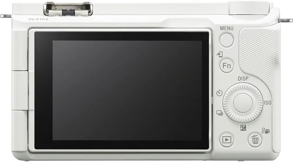 Sony Alpha ZV-E10 II Mirrorless Camera (Body Only, White) (ZVE10M2KW), 64GB Memory Card, Bag, Card Reader, HDMI Cable, Flex Tripod, Hand Strap, Memory Wallet, Cleaning Kit