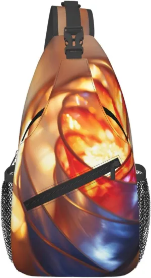 Space Spiral Cosmic Energy print Crossbody bag, outdoor bag, casual bag, fashionable travel accessories fit everyone