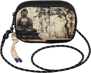 Statue Vintage Tree Crossbody Bags for Women Cell Phone Purses Women's Shoulder Handbags Wallet Purse with Adjustable Strap