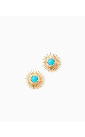 SUNSHINE JUNGLE EARRINGS | BREEZY AQUA