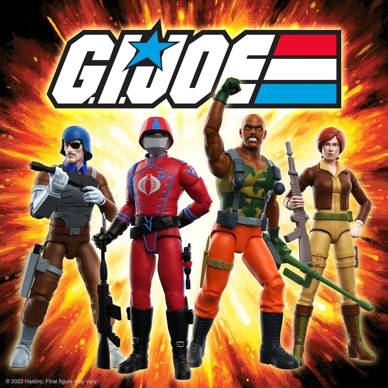 Super7 Ultimates! G.I. Joe Cobra Crimson Guard - 7" G.I. Joe Action Figure with Accessories Classic Cartoon Collectibles and Retro Toys