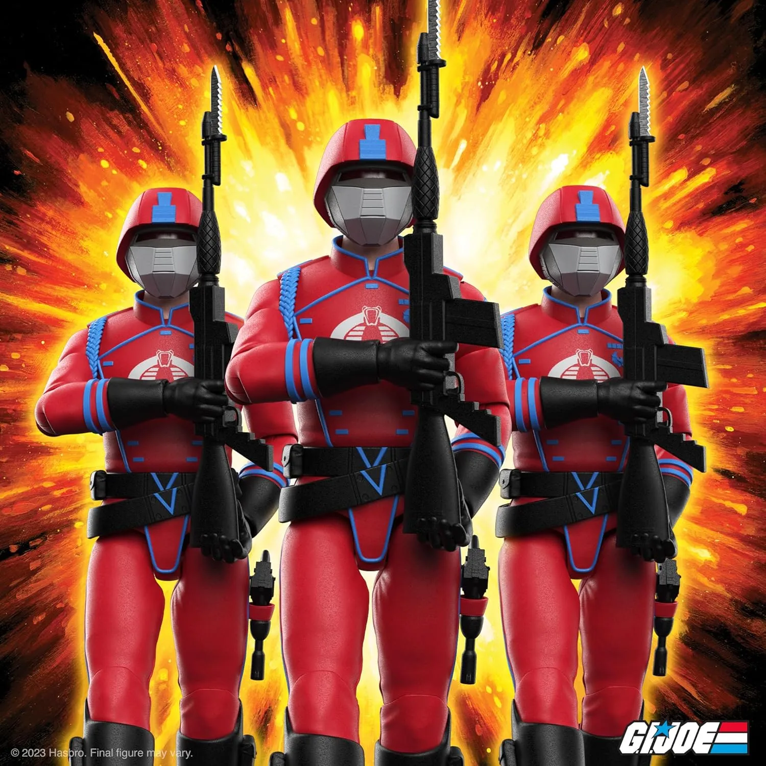 Super7 Ultimates! G.I. Joe Cobra Crimson Guard - 7" G.I. Joe Action Figure with Accessories Classic Cartoon Collectibles and Retro Toys