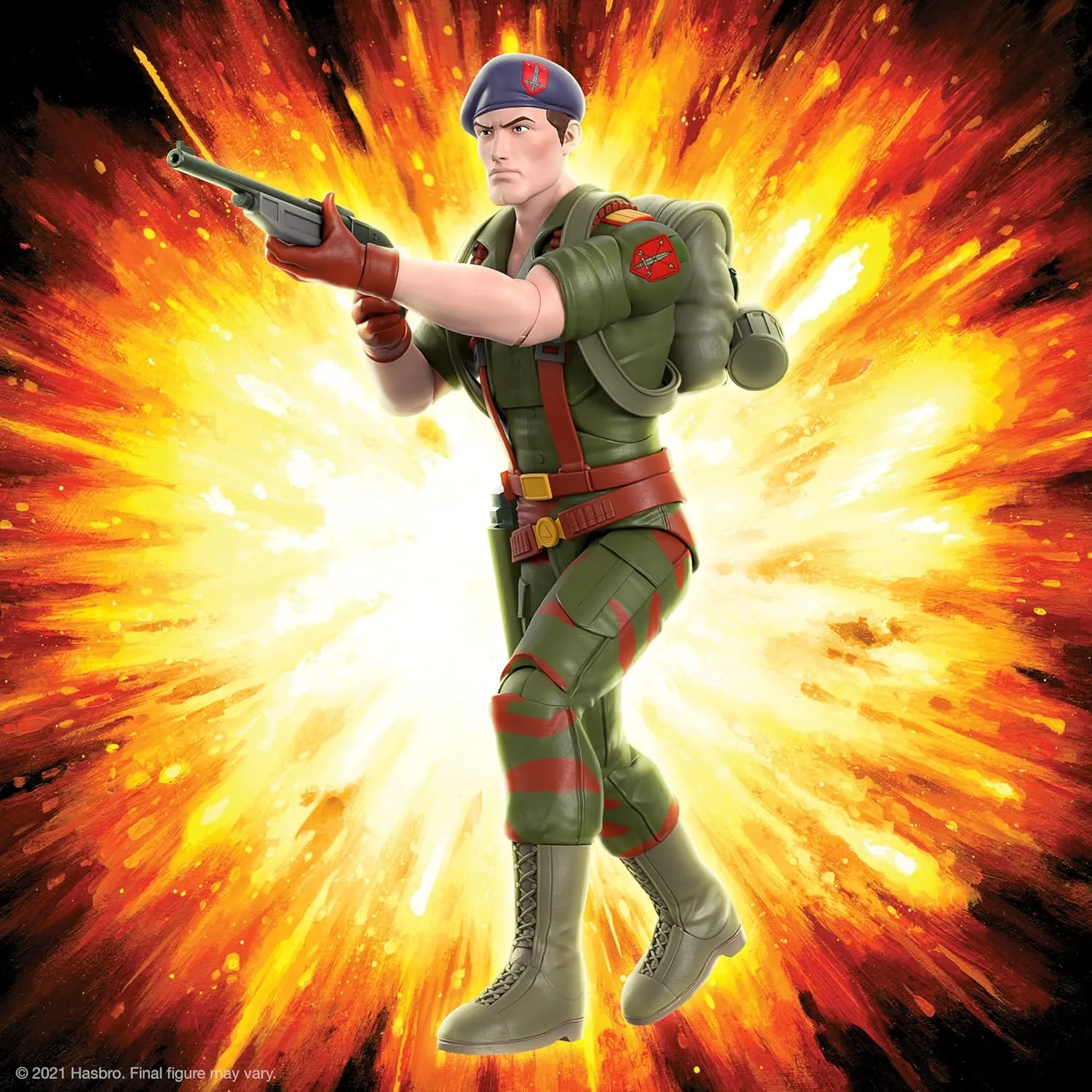 Super7 ULTIMATES! G.I. Joe Flint - 7" G.I. Joe Action Figure with Accessories Classic Cartoon Collectibles and Retro Toys