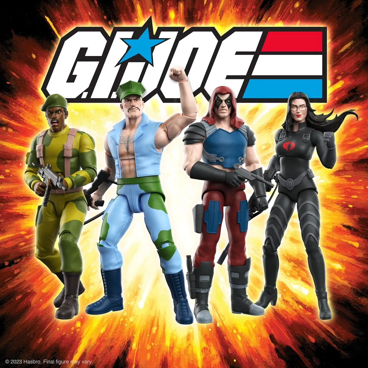 Super7 ULTIMATES! G.I. Joe Gung-Ho - 7" G.I. Joe Action Figure with Accessories Classic Cartoon Collectibles and Retro Toys