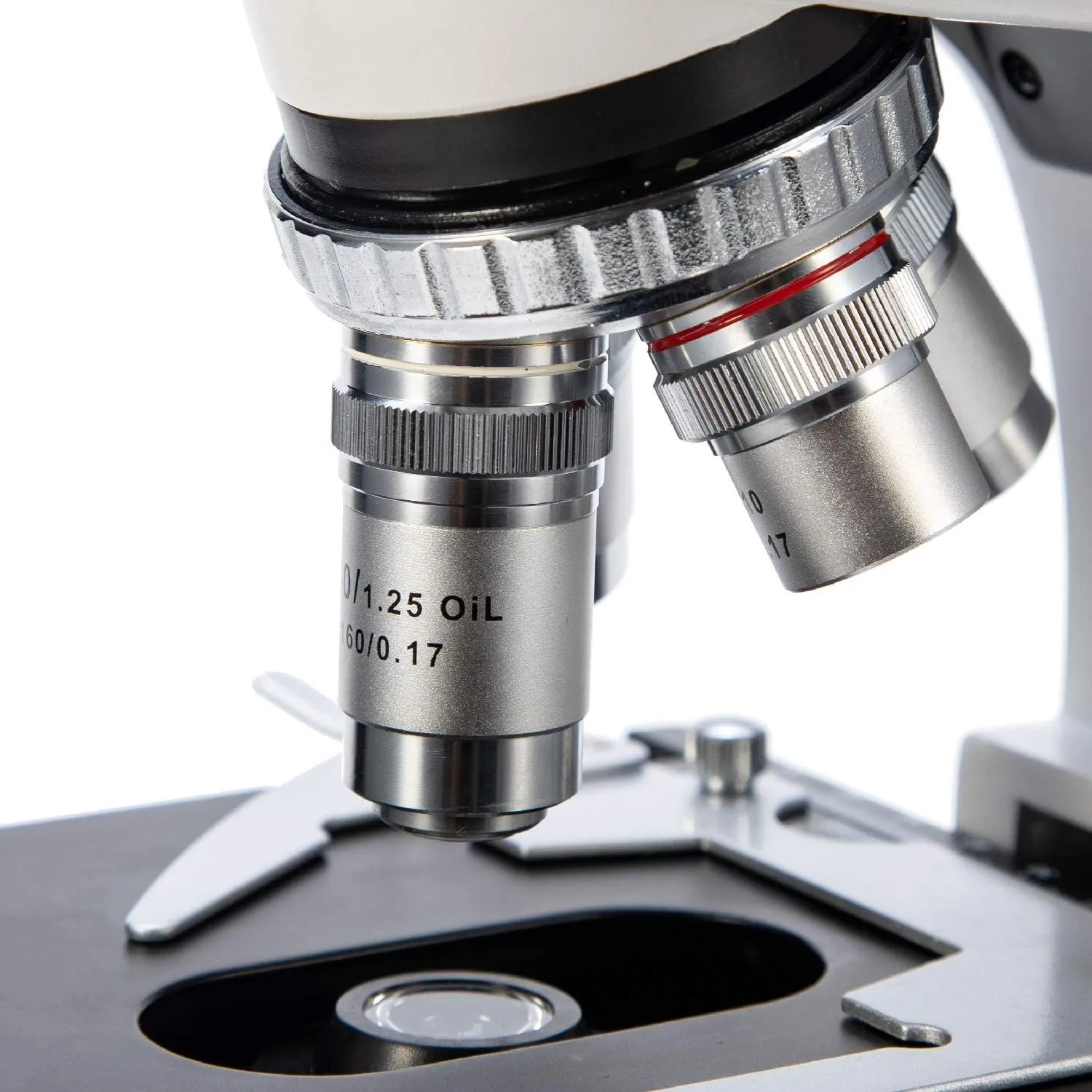 SWIFT 40X-2500X Trinocular Compound Microscope with 10MP Digital Camera and Slides, Mechanical Stage, Abbe Condenser