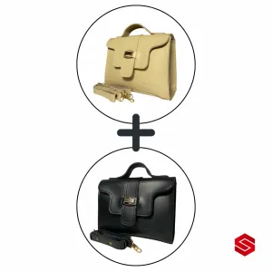 Tasha's (DUO DEAL) - Crossbody Bag (BEIGE   BLACK)