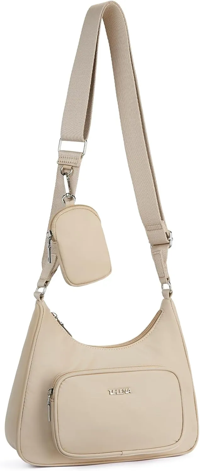 Telena Travel Crossbody Purses for Women with Detachable Coin Purse, Small Crossbody Bags for Women Hiking