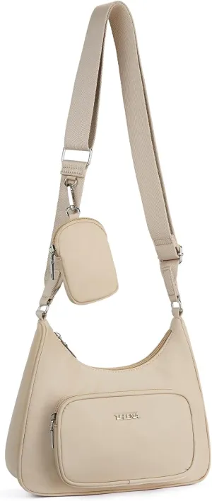 Telena Travel Crossbody Purses for Women with Detachable Coin Purse, Small Crossbody Bags for Women Hiking