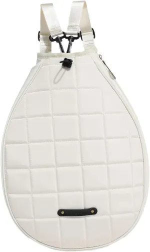 Tennis Backpack,Tennis Racket Bag,Racket Carry Bag,Polyester Women Portable Shoulder Bag,Crossbody Bag, White