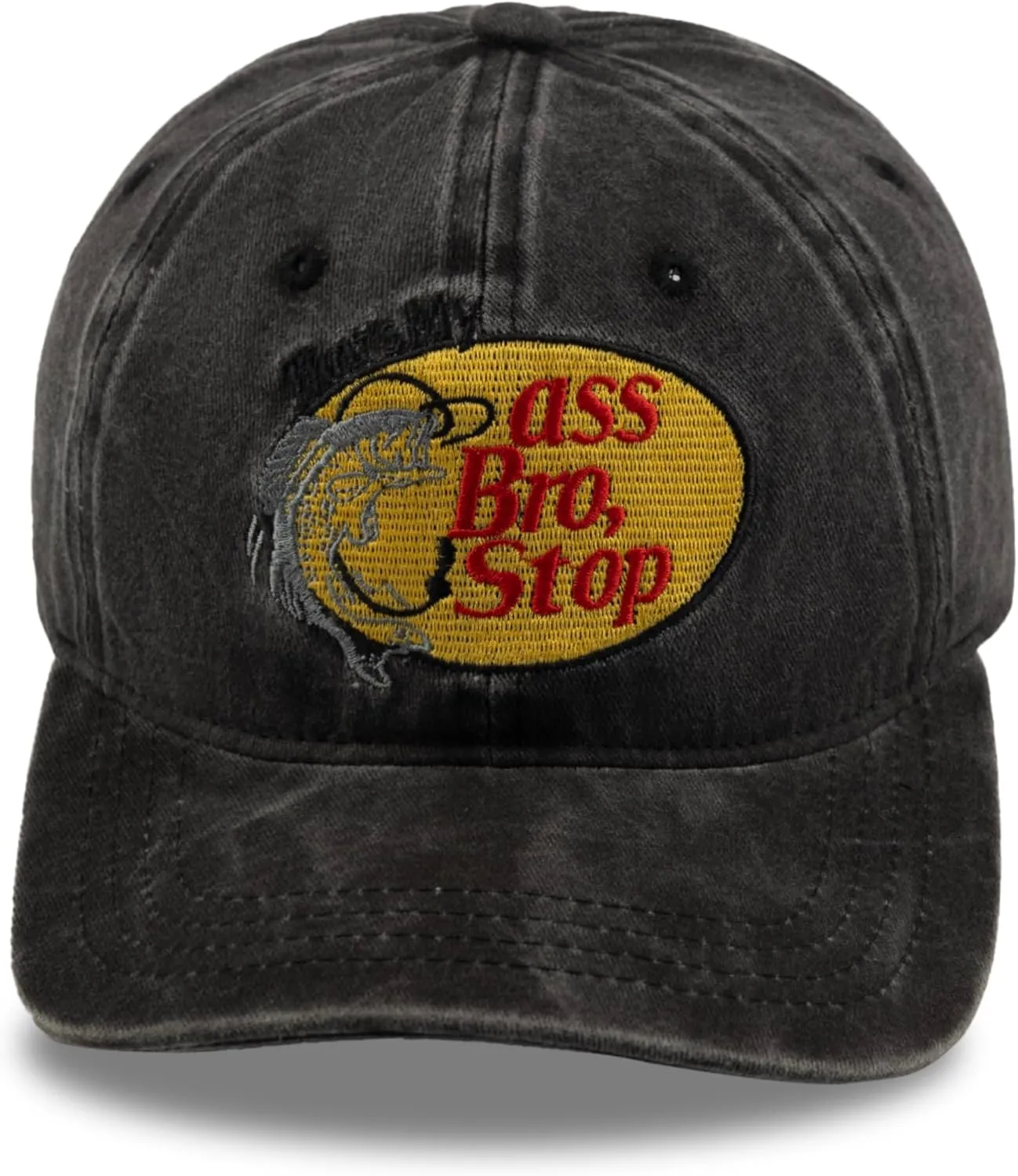 That's My Ass Bro,Stop Trucker Cap Embroidery Fishing Foam Mesh Hat - Funny Naughty Snapback Truck Hat Baseball Cap