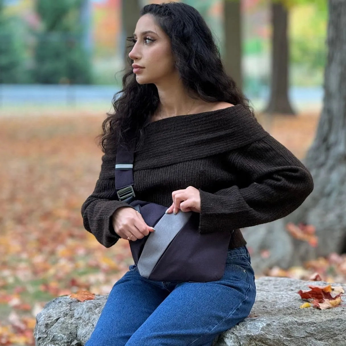The Original Slim Carry The Slim Carry Slim Carry Crossbody Bag Anti-Theft Brown