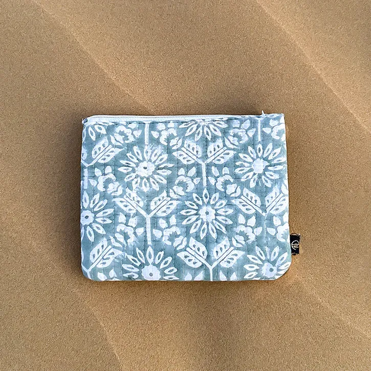 Tohfa Luxe Zyra Handmade Block Printed Pouch